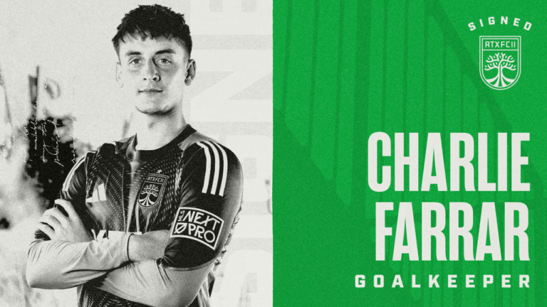 Austin FC II ficha al portero Charlie Farrar